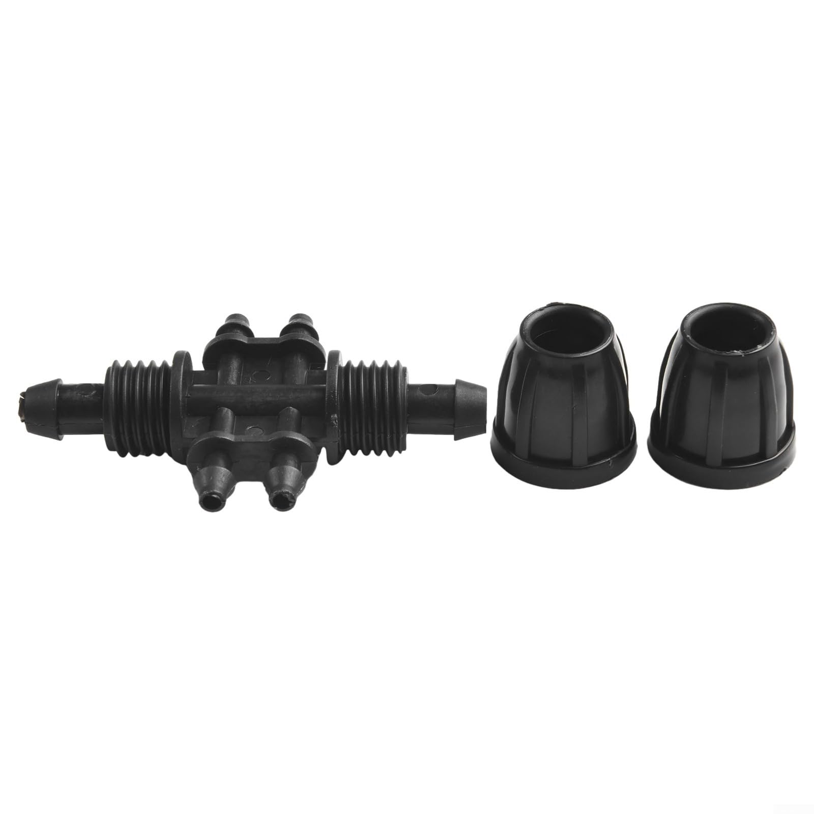 Photo 1 of 10PCS Barbed Tee 1/2 inch to 1/4 inch Irrigation Tube Anti-Drop Fitting, Variable Diameter Six-Way Adapter