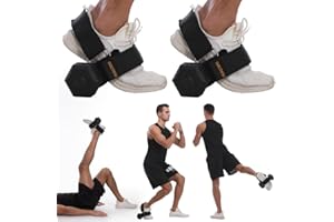 Baotinu Monkey Foot Dumbbell Attachment for Glute Kickback Women's Leg Exercise Workouts at Home Adjustable Ankle Gym Strap Foot Weights Lifting Attachments Equipment for Men Hamstring Curls