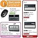 Solidremote Keychain Garage Door Opener Remote, for Chamberlain, LiftMaster, Craftsman 371LM 373LM 971LM 973LM and More, 2 Pack