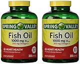Spring Valley - Fish Oil Omega-3, 1000 mg, 400 Softgels, Twin Pack
