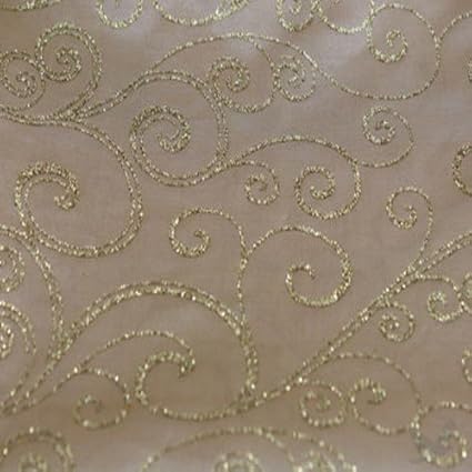 Koyal 15 por 182.9 cm satén Camino de Mesa Satinado, Color Blanco con