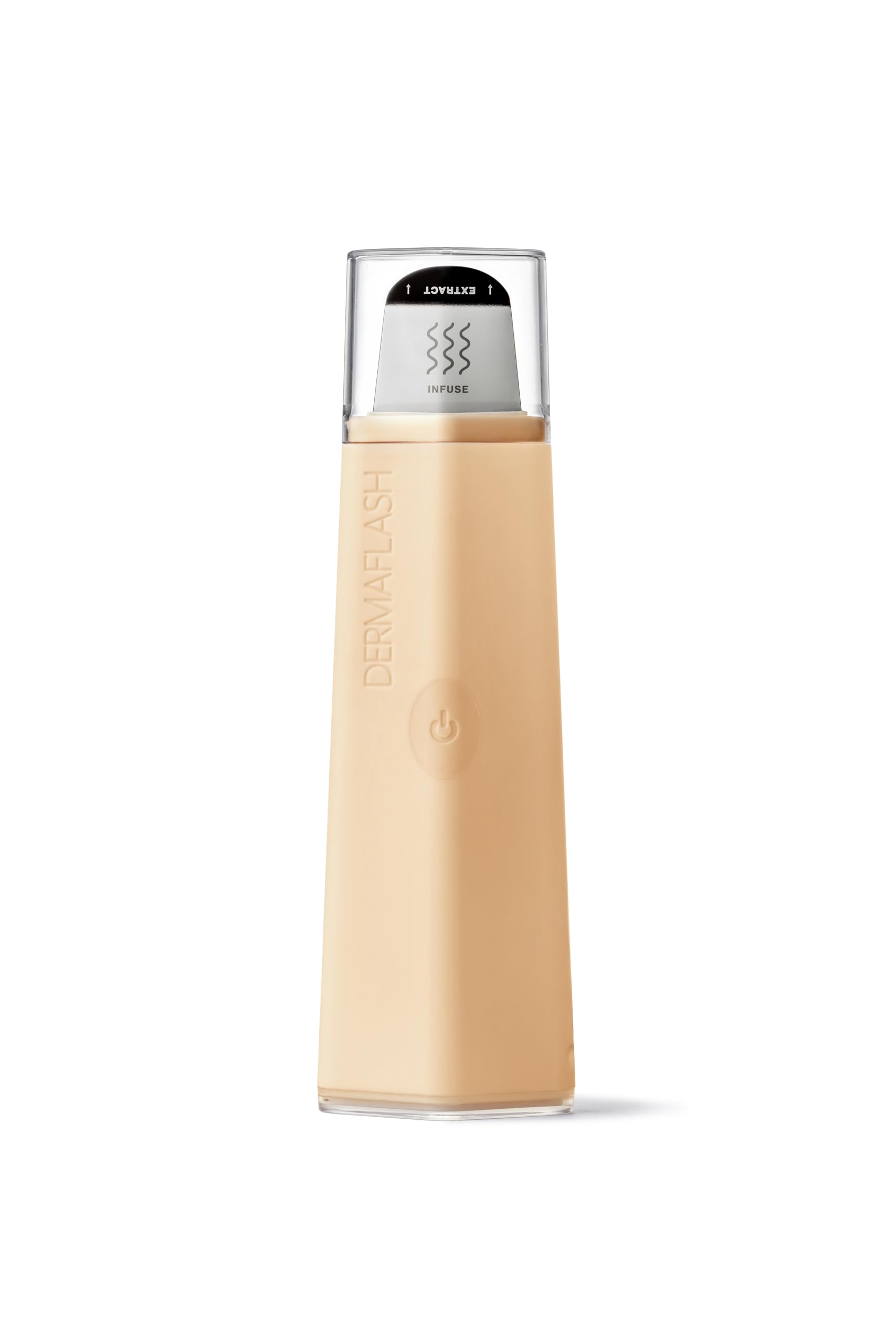 DERMAFLASH DERMAPORE+ Skin Care Device, Ultrasonic 2-in-1 Pore Extractor and Serum Infuser, Peach Fuzz