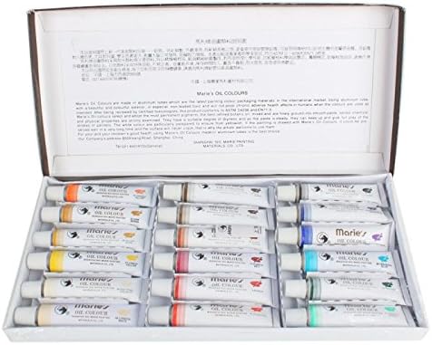 18 colores 12ml pintura al óleo del profesional Marie Pigmento Set: Amazon.es: Hogar