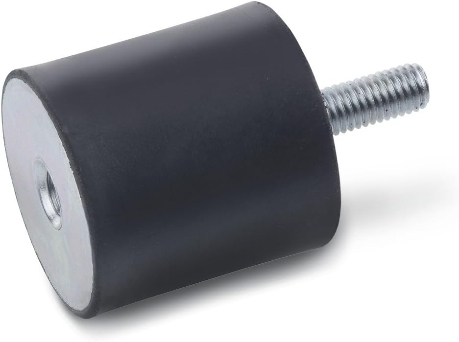 Ganter Normelemente GN 351-50-40-M10-ES-55 Rubber Buffer 351-50-40-M10-ES-55-Rubber, Black, Gewinde: M10 Durchmesser: 50mm
