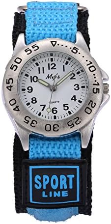 Jewtme Kids Children Nylon Strap Watches Outdoor Sports Analog Display Waterproof Watch for Girls Boys