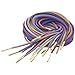 [Hand made 120cm Long Men's Round 3M Reflective Shoealces Shoestrings of Polester With Metallic Head