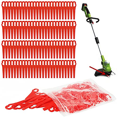 Odashen 100Pcs/Set 83mm Plastic Blade for STIHL Polycut 2-2 FSA 45 4008 007 1000 Cordless Lawn Mower Grass Trimmers Cutter Tool