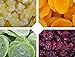 Fruit Basket Gourmet Deluxe, Classic Dried Fruit Platter Apricots, Pineapple, Dried Cranberries, Kiwi, Kosher, Beautiful Box W/ Silver Ribbon, Healthy Food Party Tray
