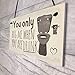 RED OCEAN Funny Toilet Bathroom Sign For Door Hanging Plaque For House Friendship Vintage Wall Gift