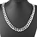 Mens Stainless Steel Silver Tone 7-40 inch 15MM Heavy Cuban Curb Link Chain Necklace Bracelet