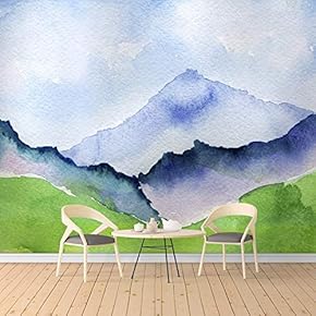 Wall Murals for Bedroom Watercolor Painting Removable Wallpaper Peel and Stick Wall Stickers - 66x96 inches