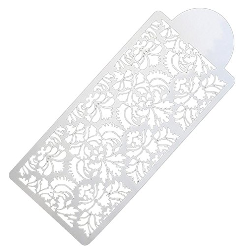VESNIBA Baking Tool Side Decor Mould Damask Lace Flower Border Fondant Cake Stencil
