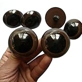 100Pcs Brown Plastic Safety Eyes for Bear Doll Puppet Animal Stuffed Toys DIY Sewing Craft (Diameter-18mm)