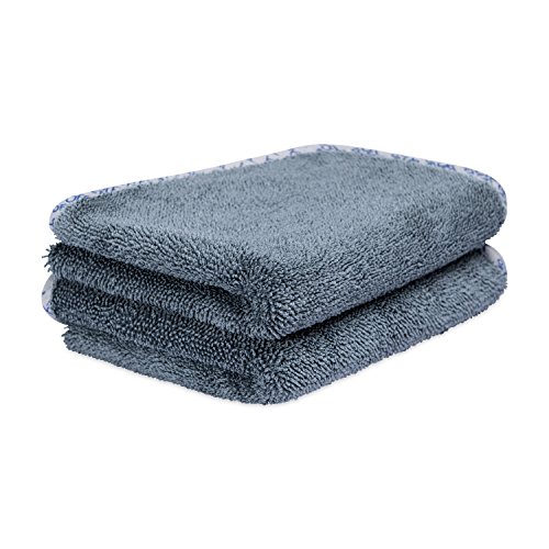 Buff Detail 400 GSM Microfiber Towels For Cars - 3 Pack, 16x24", Gray, Lint & Scratch Free - View #9