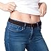 Invisibelt No Show Women’s Stretch Belt, Adjustable Flat Belt (Skinny Stretch Brown, One Size)