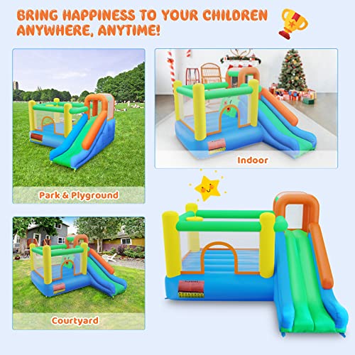 Amictoy Bounce House with Blower, 2023 Upgraded Inflatable Bounce House