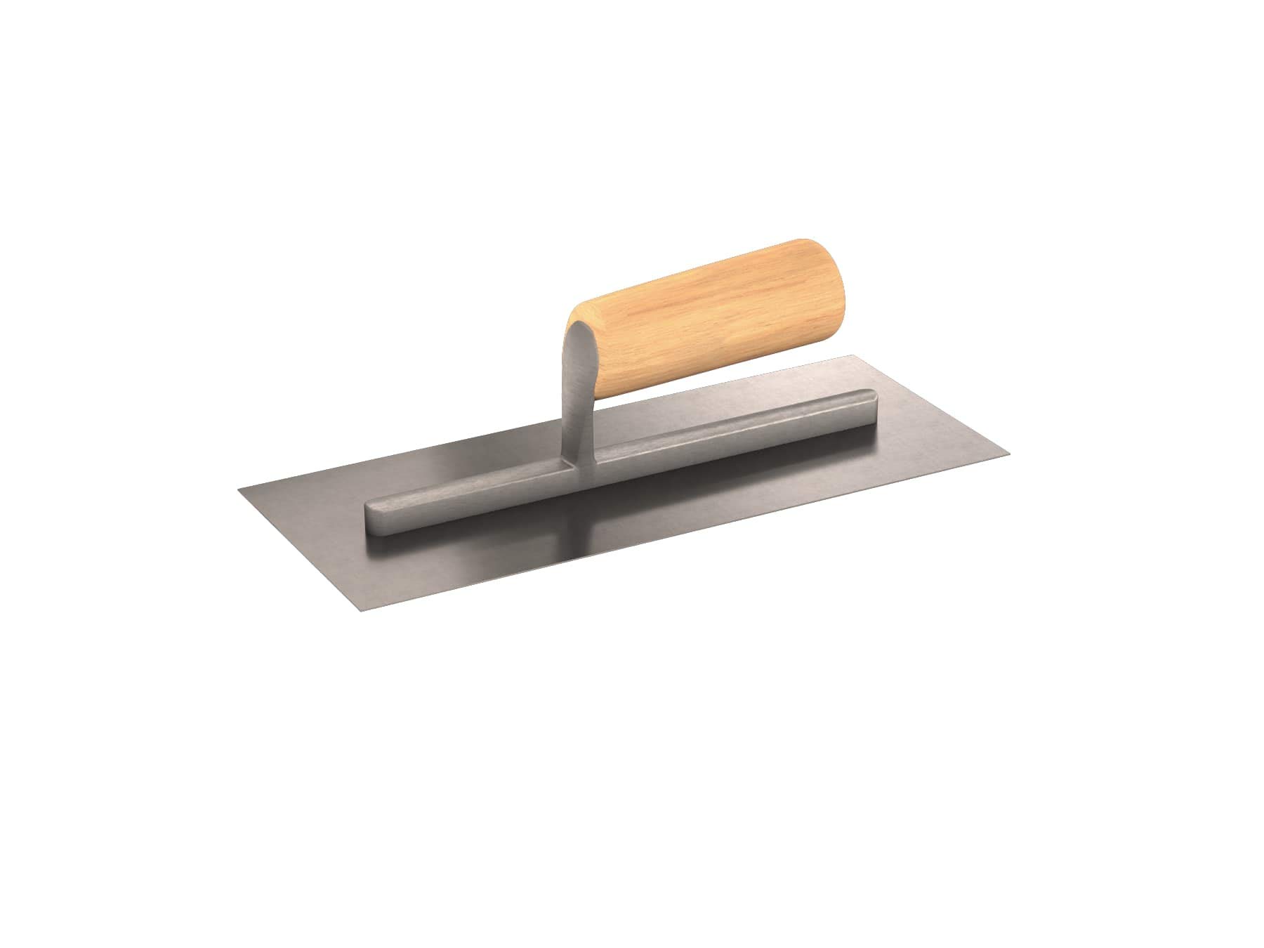 Bon 12-751 11.5 x 4.75-inch High Carbon Steel Finishing Trowel with Straight Wood Handle