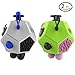 Magic Cindy 2 Pcs of 12 Sided Fidget Cube Relieves Stress and Anxiety - Toy Increases Focus and Attention for Children and Adults with ADHD, ADD OCD, and Autism