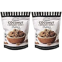 Trader Joe's Organic Coconut Sesame Seed Clusters Snack 2oz (2 Pack)
