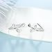 Cute 925 Sterling Silver Post Leaf Clip Earrings Ear Hook Unique Jewelry G3558S
