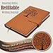 The Tree Of Life Journal | 5x8 Inches, 200 Lined Pages, Magnetic Clasp, Refillable | Diary, Cute Notebook Journal, Personal Journal for Women or Men