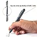 Aotedor EDC Tactical Pen Flashlight - Window Glass Breaker, Ballpoint Pen + 2 Ink Cartridges + 2 Batteries - Gray