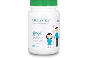 Organika Grow Plus - Aids in healthy bone development for children - 60 capsules