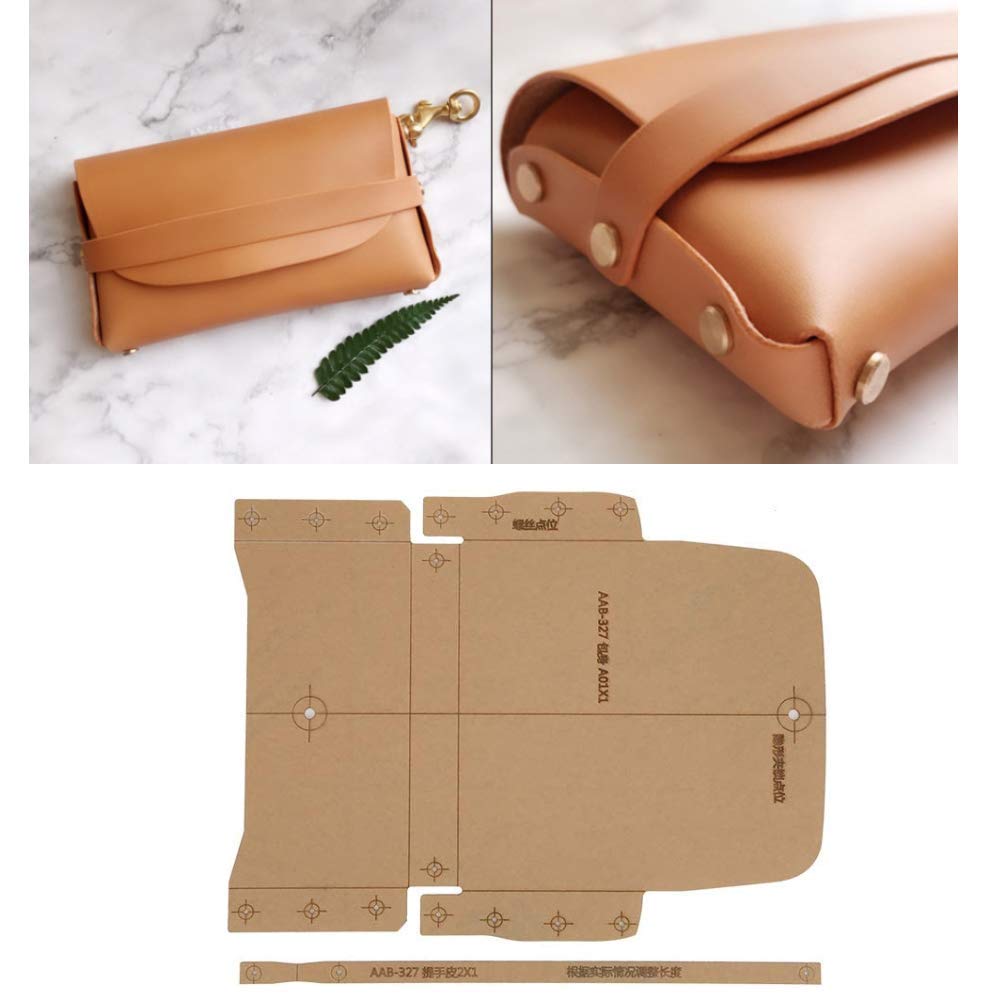 Acrylic Purse Template Leather Craft Acrylic Clear Stencil DIY Leather Crafts Mould Office Supplies