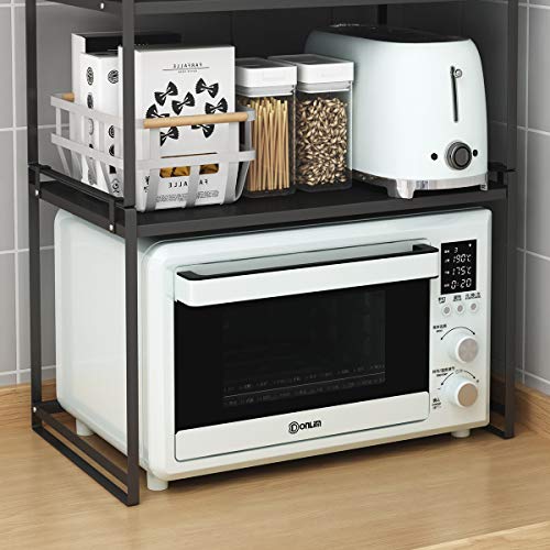 Microwave Oven Stand, Toaster Rack, Spice Organizer Shelf for Kitchen