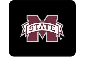 OTM ESSENTIALS Mouse Pad, Fabric, Mississippi State University Standard/Classic Black