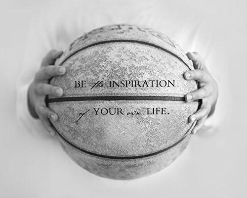 Sports Motivational Wall Art, Basketball Sports Theme Room Décor for Little Boys, Graduation Inspirational Gifts, Baby Boy Nursery Décor Sports