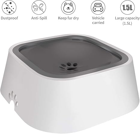 Pet Supplies Cotcool Dog Water Bowl Spill Proof Pet Splash Free