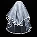 Bridal Shower Set 2 Tier Veil,Bride to Be Satin Sash, Temporary Tattoos for Bachelorette Party Decorations