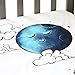 JumpOff Jo - Fitted Crib Sheet, Super Soft 100% Cotton Sheet for Standard Crib Mattresses and Toddler Beds, 28 in. x 52 in, Storytelling Designs - Mama Bear Blue