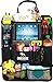 DMoose Car Backseat Organizer for Kids with Touchscreen and 9 storage Pockets, Tablet Holder, Water Bottle, Toys, Drinks and Space Saving Storage, Seat Protector Kick Mats and Travel Support