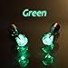 AYAMAYA 4 Pairs LED Light Up Earrings, LED Earring Studs Party Flashing Blinking Stainless Steel Valentines Day Decoration Gifts for Women Men Boyfriend Wife Girlfriend Husband Green+Blue+Purple+White