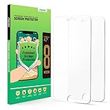 Aerb Glass Screen Protector for iPhone 8, 2 Pack Premium Scratch Proof and High Definition Tempered Glass Screen Protector for iPhone 7 8 4.7 Inch