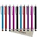 Yonisun 10 Pack of Pink, Blue, Purple, Red, Black Stylus Universal Touch Screen Capacitive Pen for Kindle Touch iPad 2, Iphone 4,4S, - T-10blk