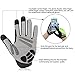 Trideer Padded Full Finger Cycling Gloves, Touch-Screen Mountain Road Gloves Anti-Slip, Bicycle Racing Gloves Biking Gloves (Full Finger Green, S (Fits 6.3-7.0 inches))