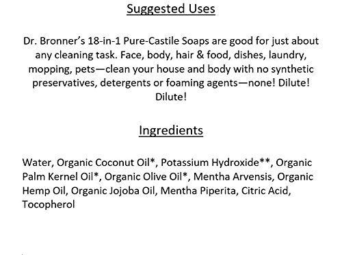 Dr. Bronner's Peppermint Liquid Soap - Image 2