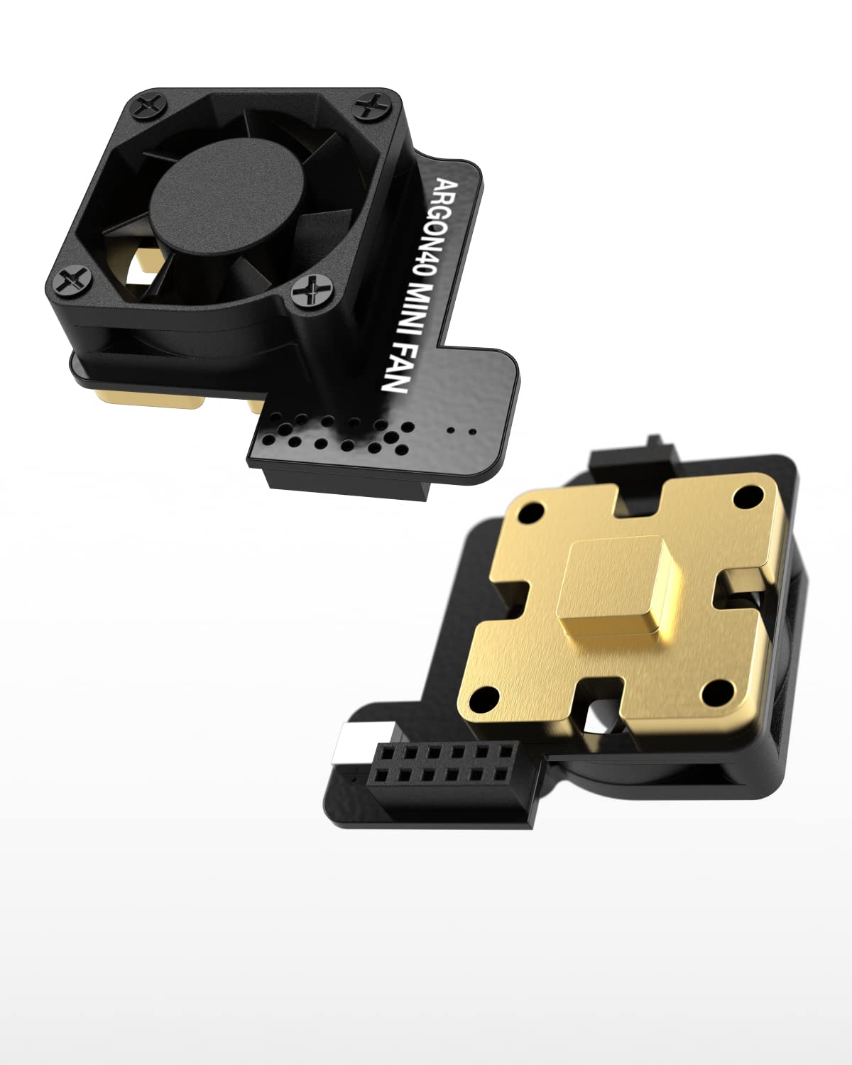 Argon Mini Fan for Raspberry Pi 4 (2PCS) | PWM Controllable | with Built-in Heatsink