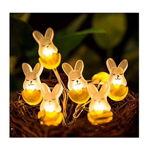 Easter Decoration Lights Rabbit Bunny Easter Lights String Battery