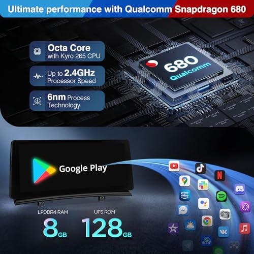 XTRONS Android 14 Car Radio for BMW X3 E83 (2004-2009) with M-Ask System, Qualcomm 680 Octa Core 8+128 Multimedia Player, 12.3 Inch 2K IPS Built-in 4G LTE Car Play Android Car Bluetooth 5.1