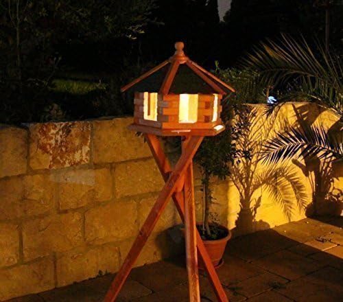 Birdhouse Birdhouses with Stand and Solar Lighting Type 1-2 - blue, large