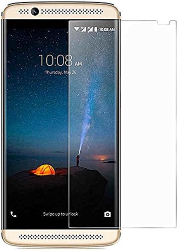 ZTE Axon 7 Screen Protector, HKkais High Definition Tempered Glass Film, 2.5D Round Edge 9H Hardness [Bubble-Free] [Anti-Scratch] [Scratch Resistant] [Easy Installation]