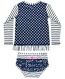 RuffleButts Baby/Toddler Girls Rash Guard 2-Piece