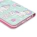 YOKIRIN iPhone 6 Plus Case, iPhone 6S Plus Case, 3D Cute Unicorn Painted Premium PU Leather Flip Wallet TPU Inner Bumper with ID Card Slots Anti-Fade Skin Cover for iPhone 6 Plus, 6S Plus