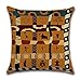 YANGYULU African Pattern Cotton Linen Home Decorative Throw Pillow Case Sofa Cushion Cover 18