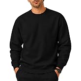 JustBlanks Mens Long Sleeve Sweatshirt Fleece Performance Crewneck Sweatshirts for Men