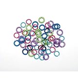 Bulk Buy: Darice DIY Crafts Jump Rings Aluminum Assorted Brights 10mm (3-Pack) 1999-1580
